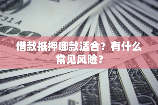 武汉借款抵押哪款适合?有什么常见风险? 武汉借款抵押哪款适合?有什么常见风险?